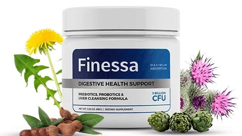 Finessa digestive support supplement powder for gut health and flatter belly